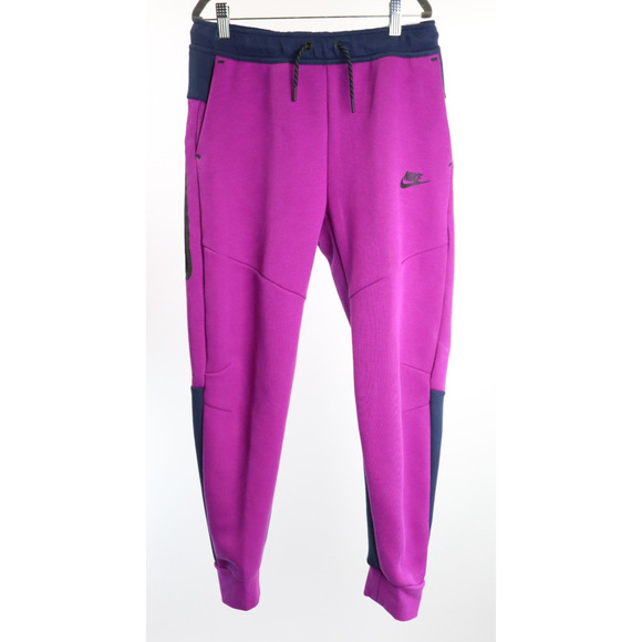 NEW Nike Sportswear Tech Fleece Big Kids Joggers Purple Size Large HV5869-505 - Picture 1 of 7